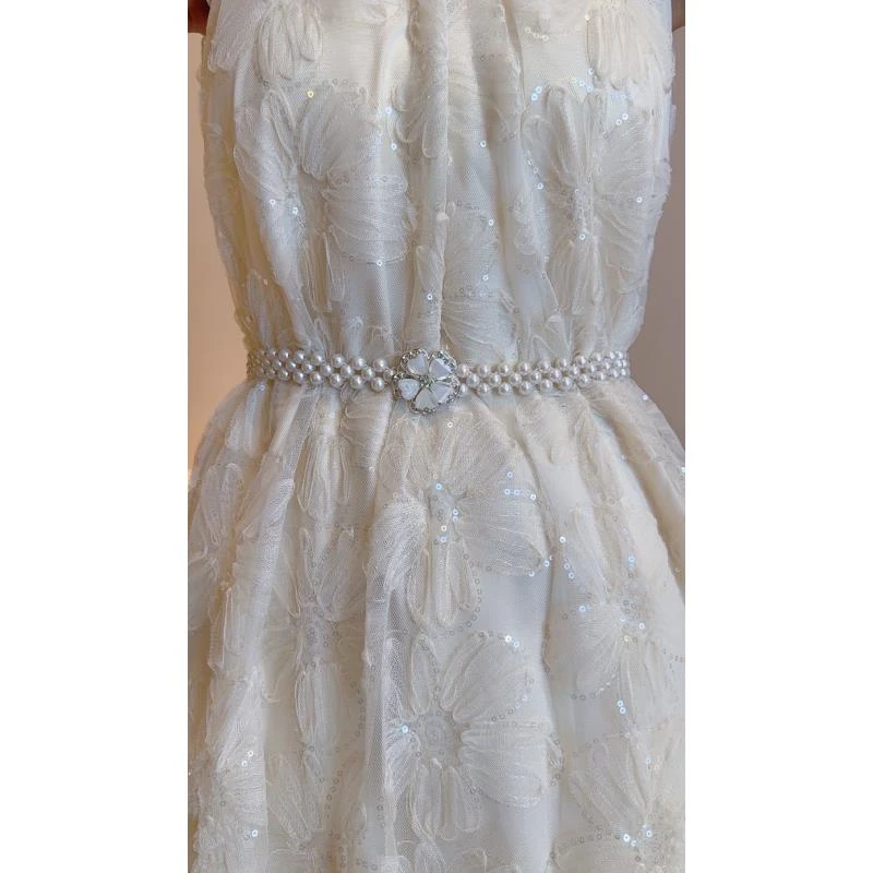 【珍珠腰链】百搭腰带链条镶嵌婚礼珍珠镶嵌简约女韩版网红