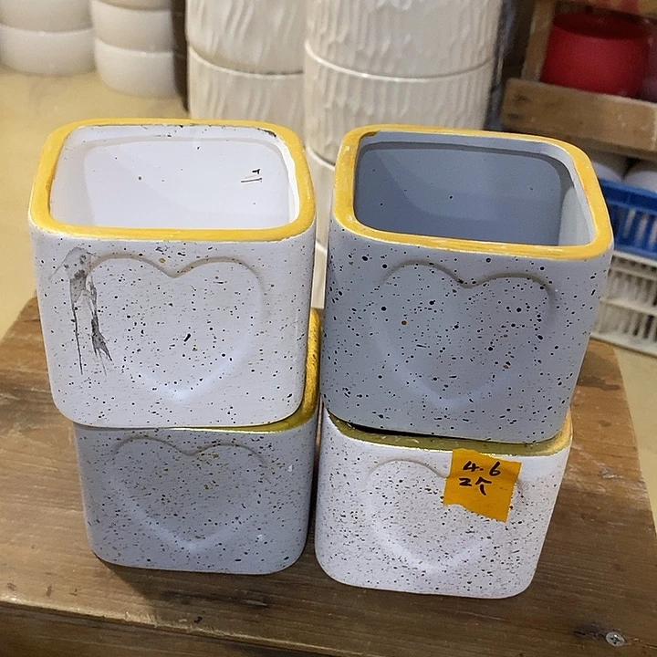 陶摆件陶盆有孔 瑕疵介意勿拍