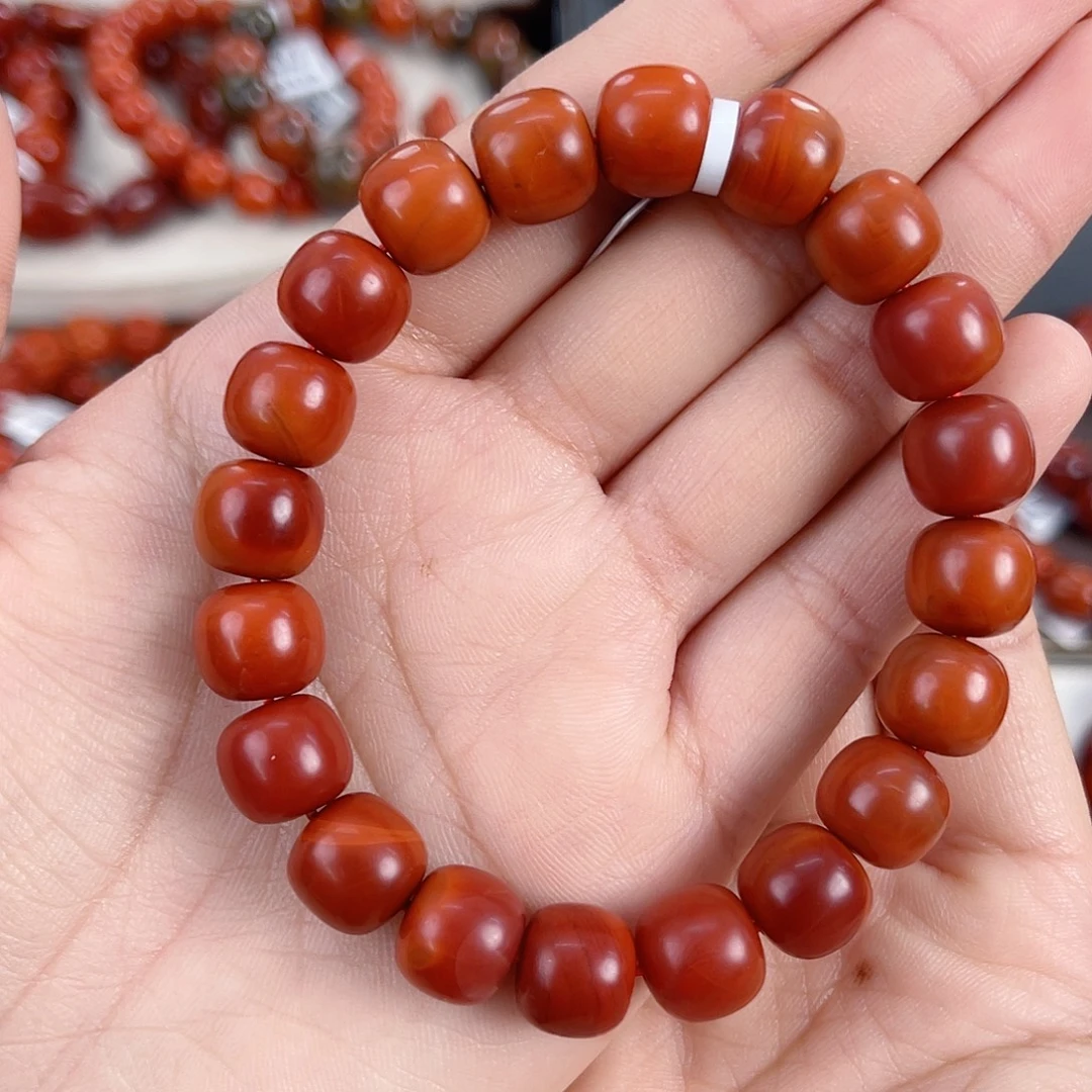 南红玛瑙未镶嵌瓦西哑光老型单圈10mm