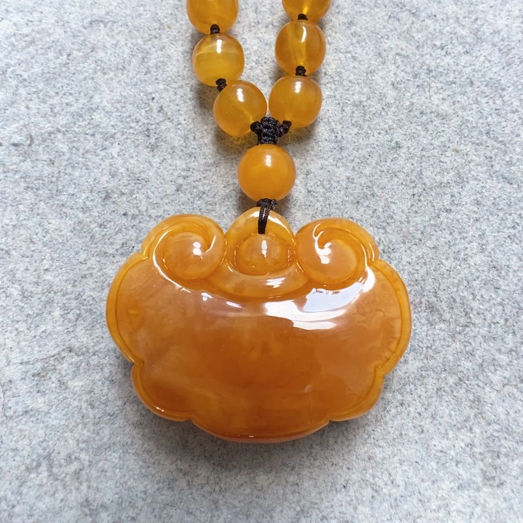 蜜蜡项链未镶嵌蜜蜡吊坠