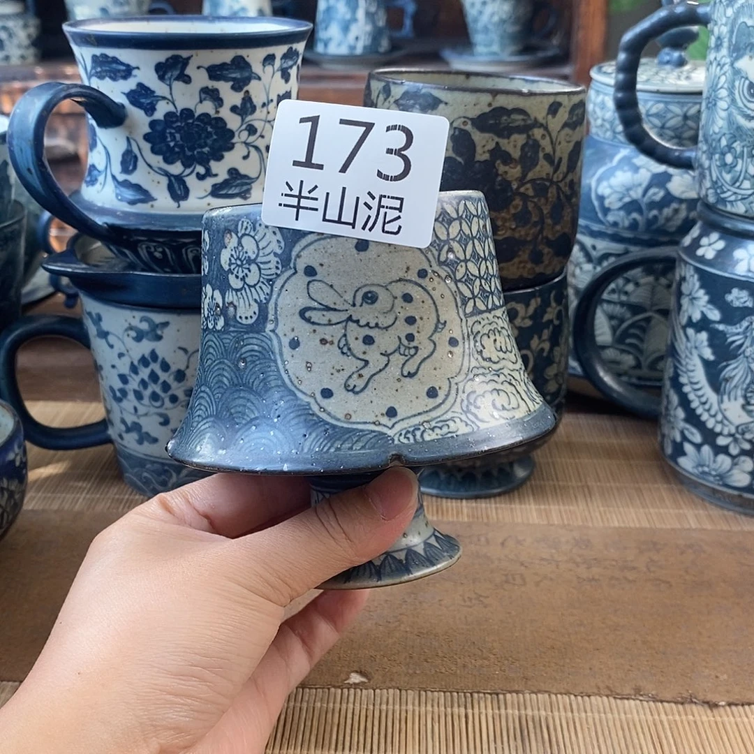 手工手绘青花高温陶瓷