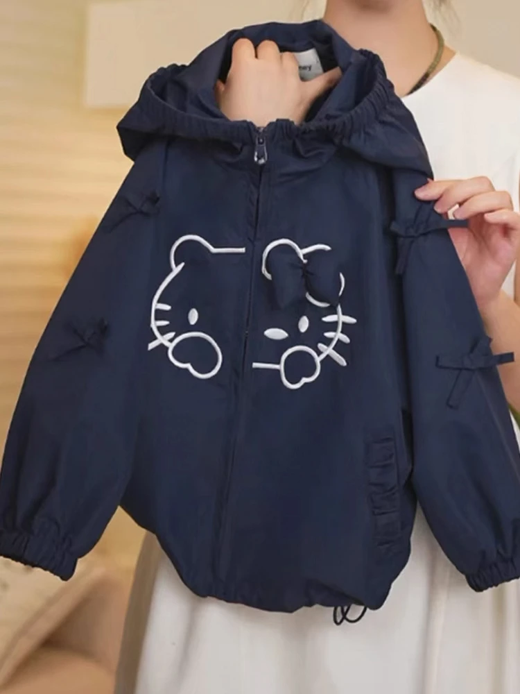 女童外套秋冬装2025新款儿童洋气韩版夹克立体蝴蝶结上衣女孩潮