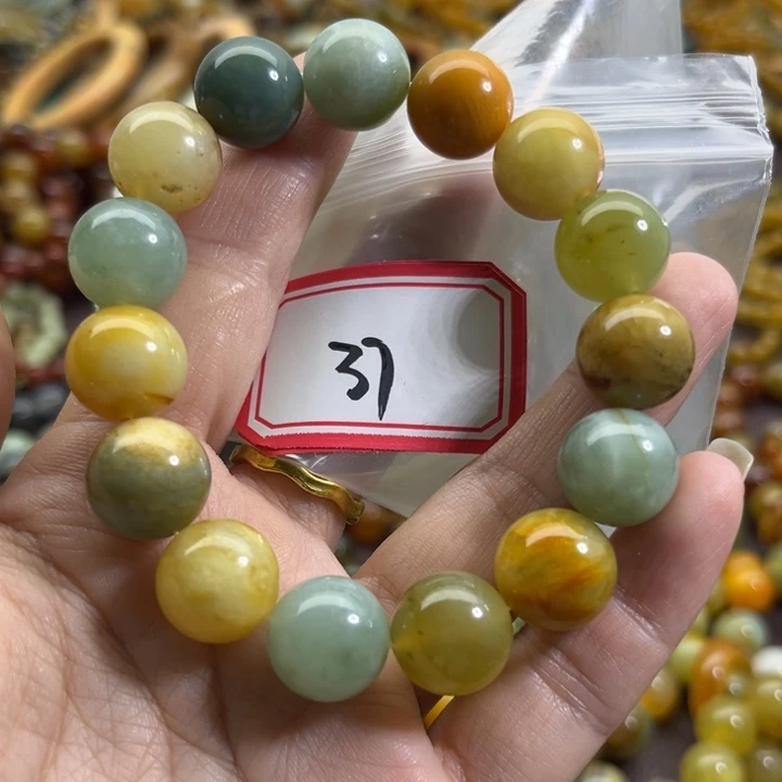 未镶嵌蛇纹石玉手链