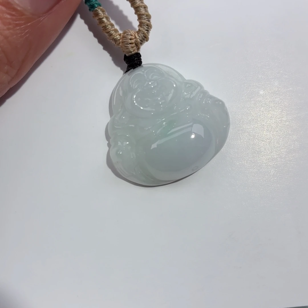 翡翠未镶嵌颈饰佛公吊坠