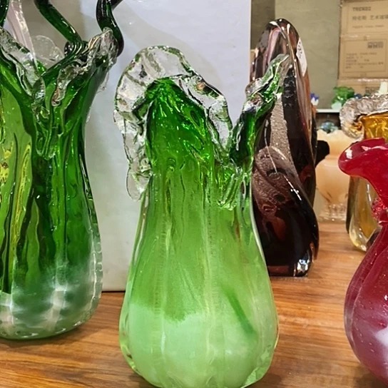 琉璃花瓶高27厘米口径10厘米