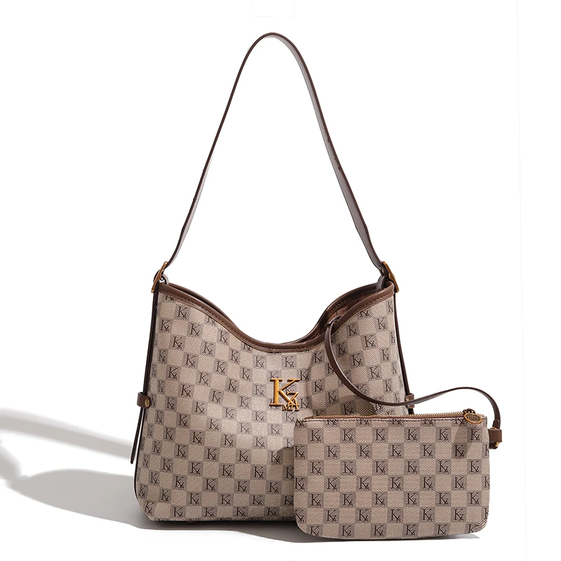 耐磨字母扣式托特包印花单肩包肩包大包包单肩经典休闲女士