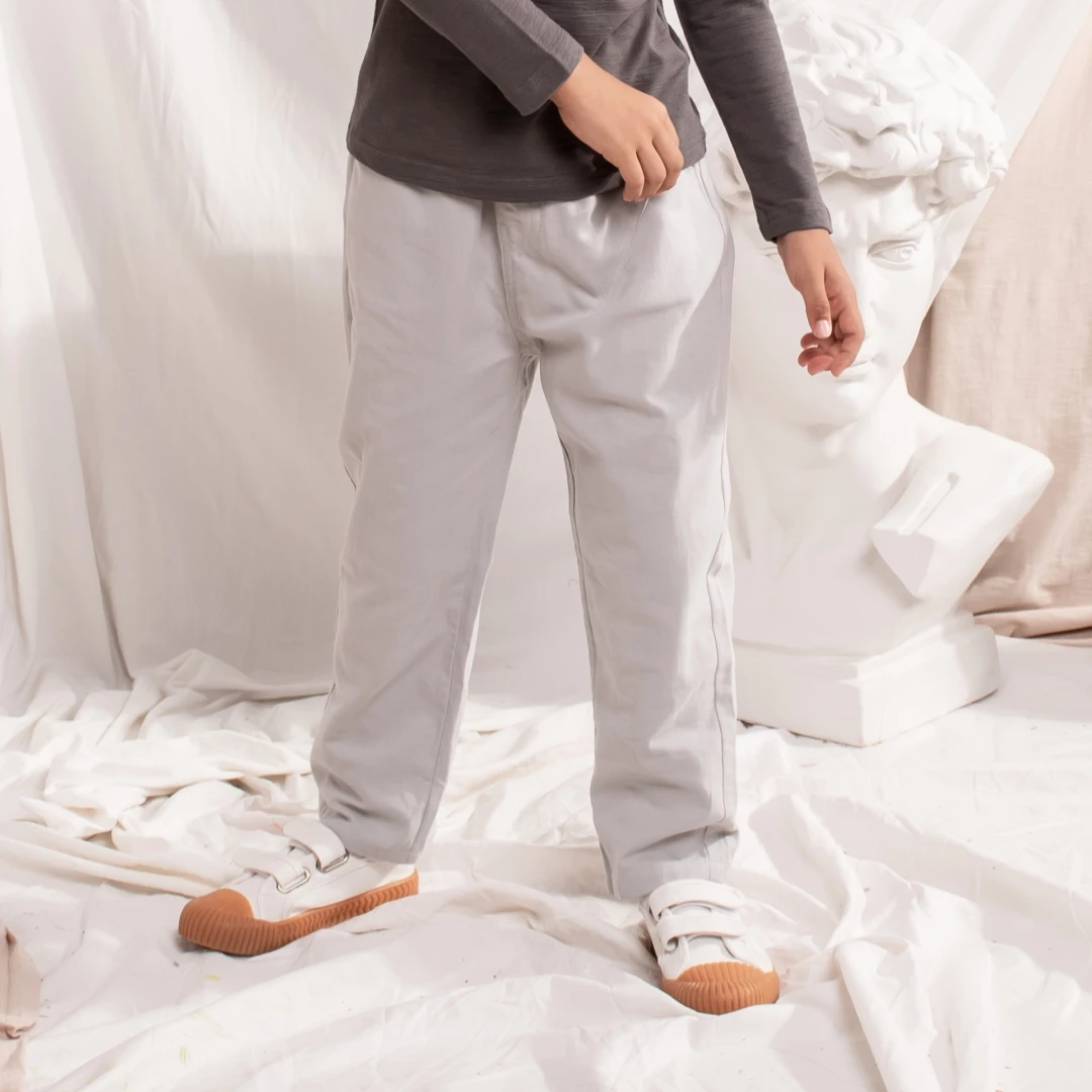 【2件26】童装时尚软梭织纯棉长裤3011803