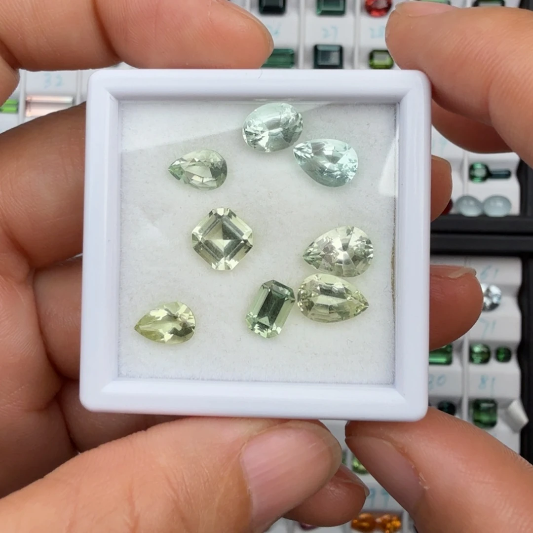 妈***我绿柱石裸石天然8颗