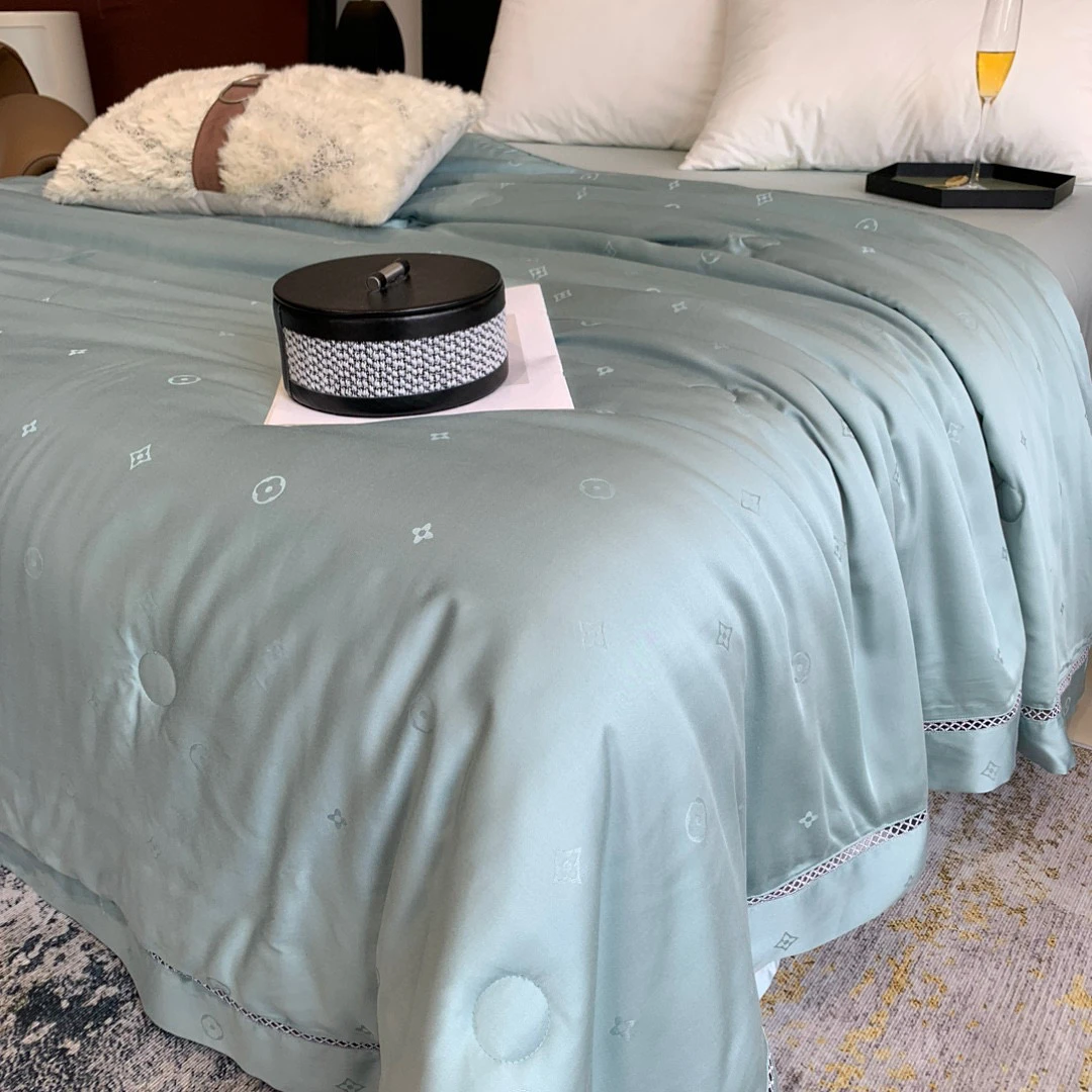 60支兰精天丝镂空夏凉被凉感丝滑空调被可水洗宽边轻奢高端薄被