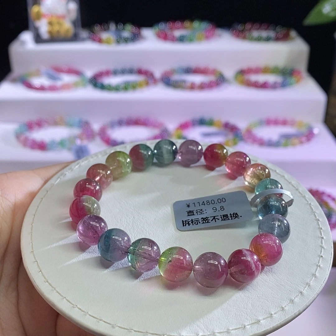 未镶嵌手链碧玺西瓜