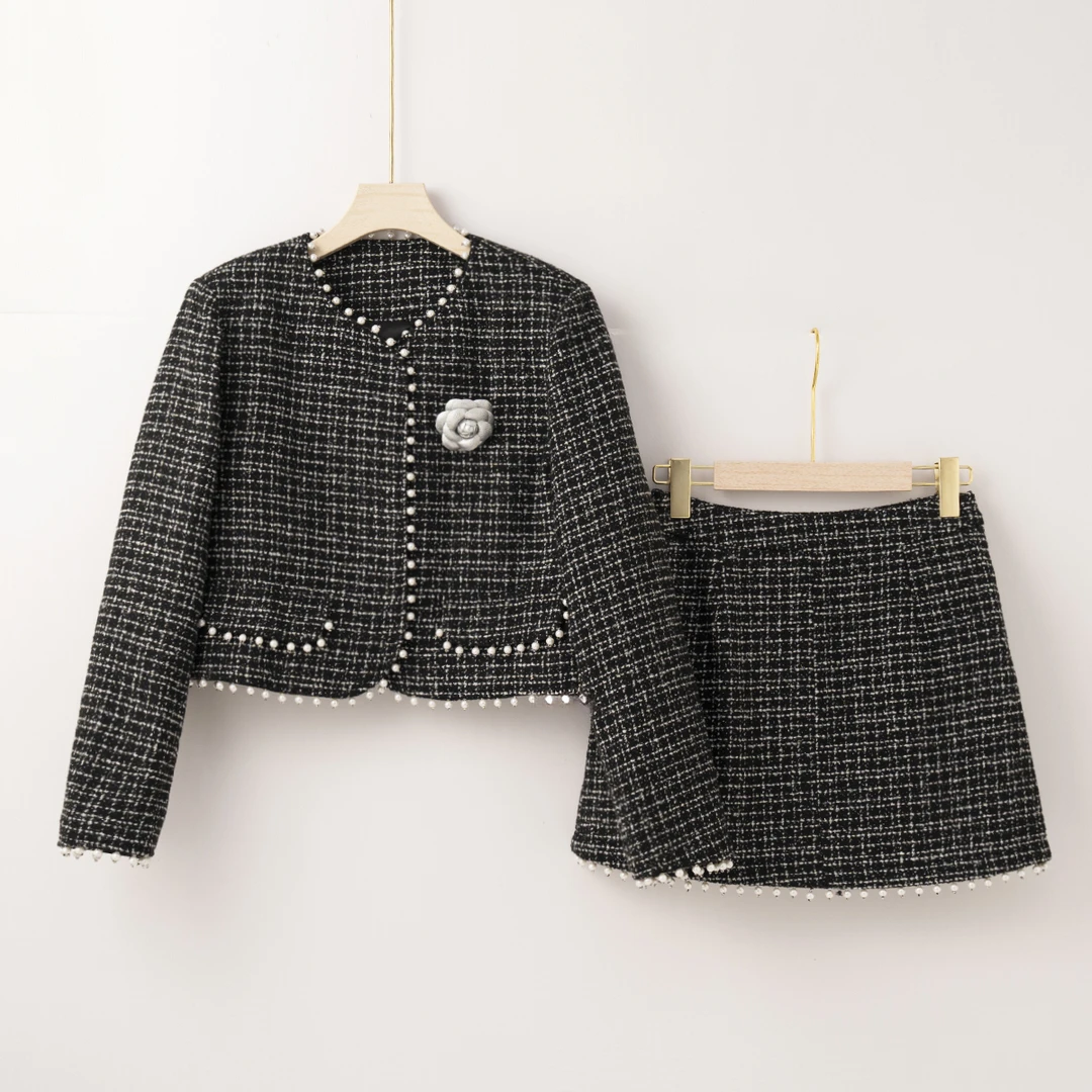 【特价-占单者限购】Q2324韩版名媛风时尚气质短款小香风外套188289