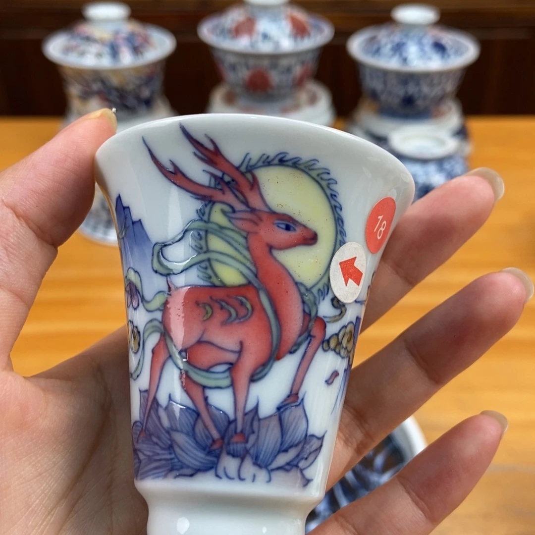 手绘现代茶具非古董