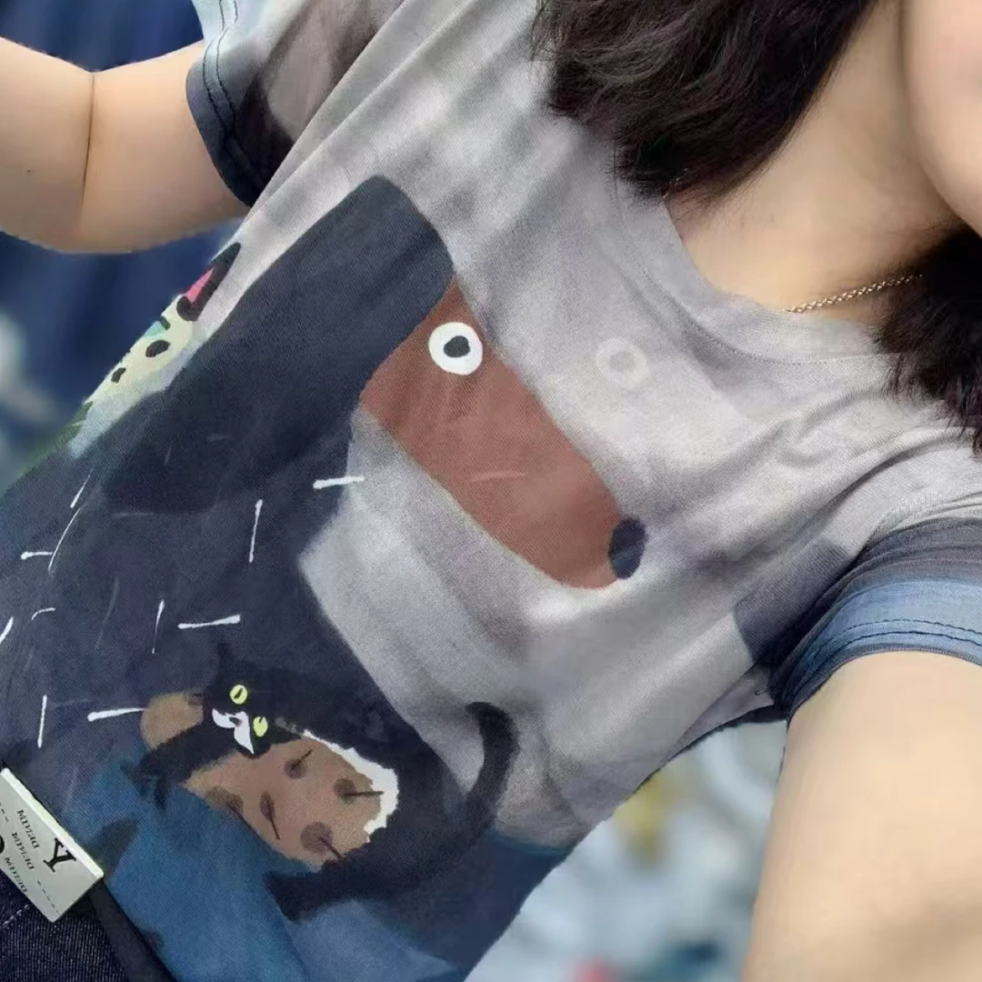 进口定制南韩数码印花短袖