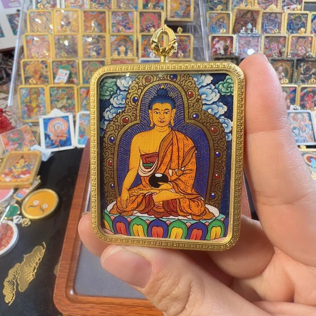 吊坠?****释迦摩尼纯手绘唐卡