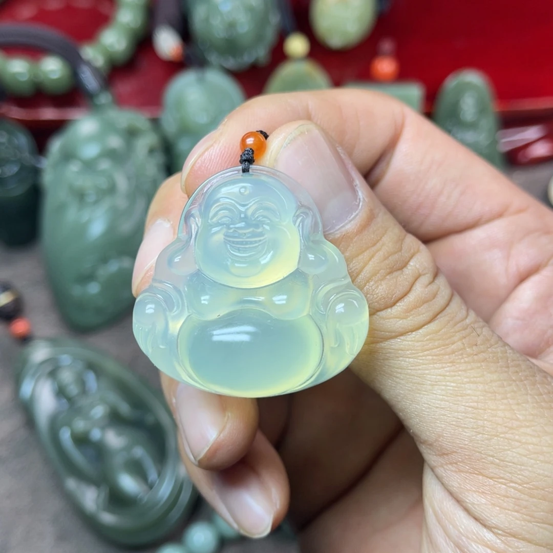 蛇纹石玉颈饰合金s***n