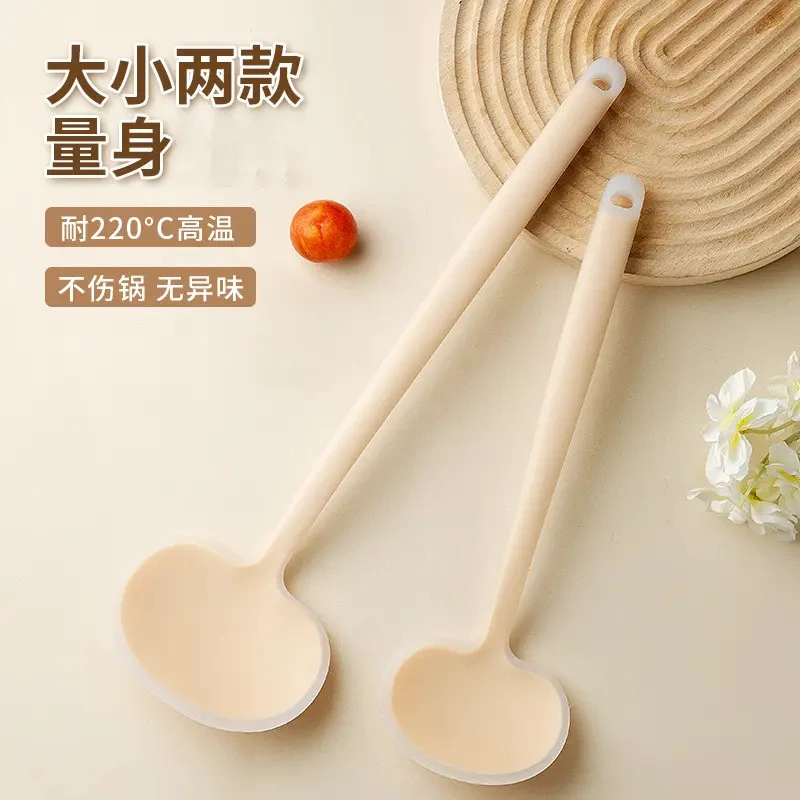 长柄锅铲硅胶蘑菇铲不粘锅专用铲新款锅铲耐高温炒菜铲子炒勺两用