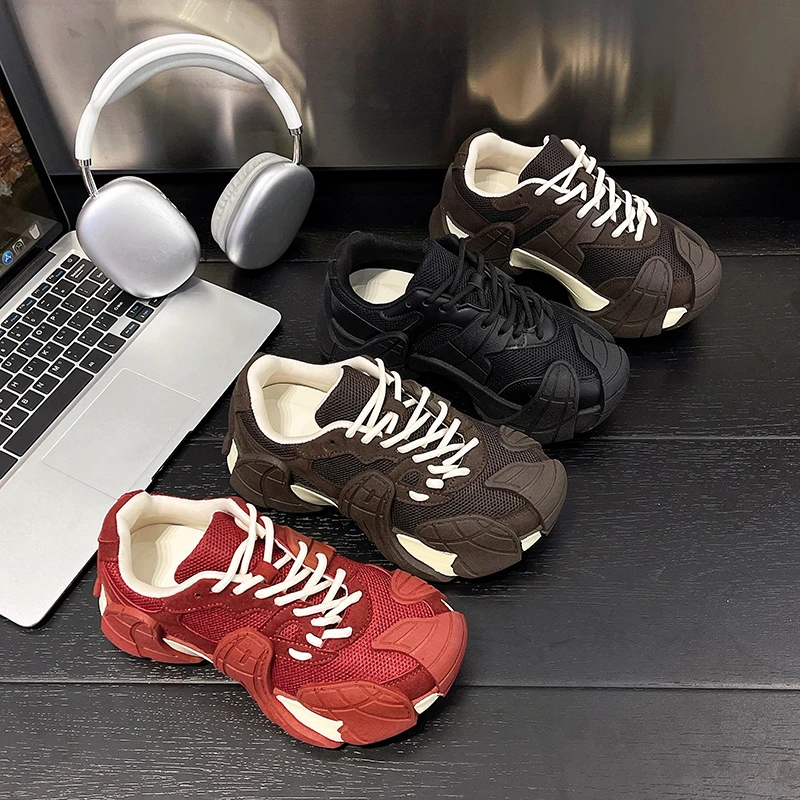 【轻奢版】欧洲站八爪鱼秋季老爹鞋女2025网红爆款炸街户外运动潮鞋