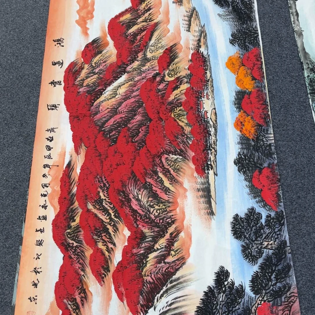 国画山水作品手绘