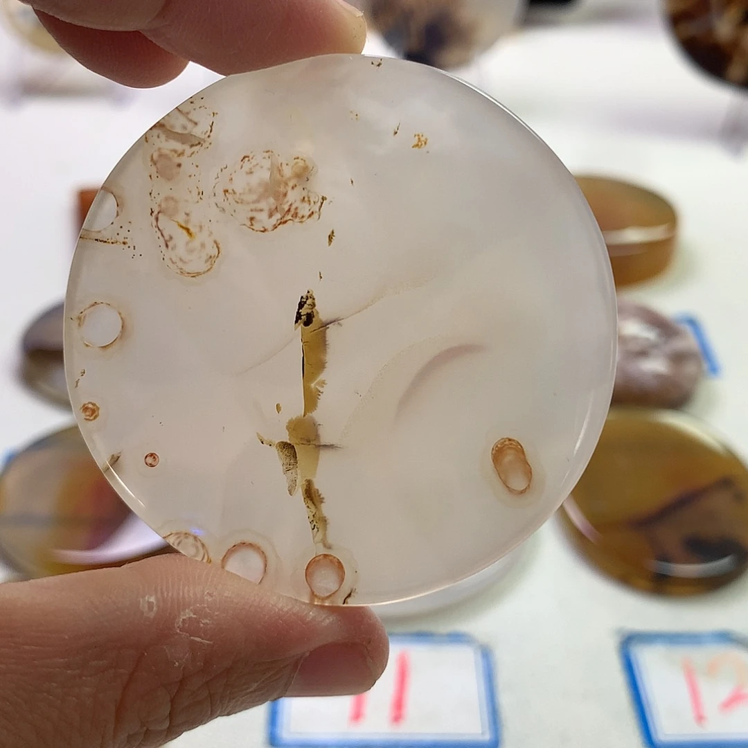 未镶嵌玛瑙/玉髓珠宝半成品