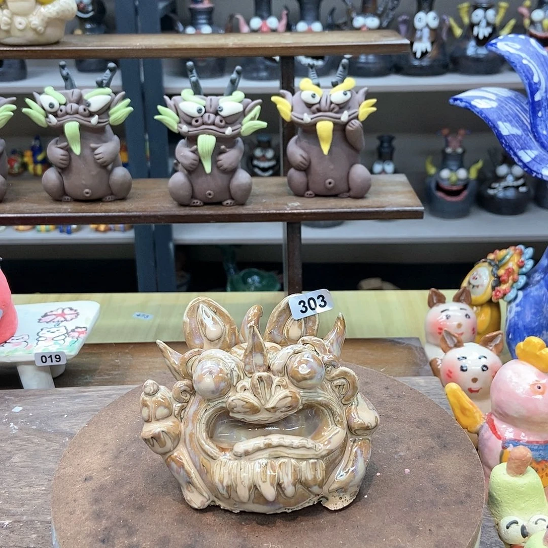 摆件直播间手工抽象陶瓷摆件微瑕福利303