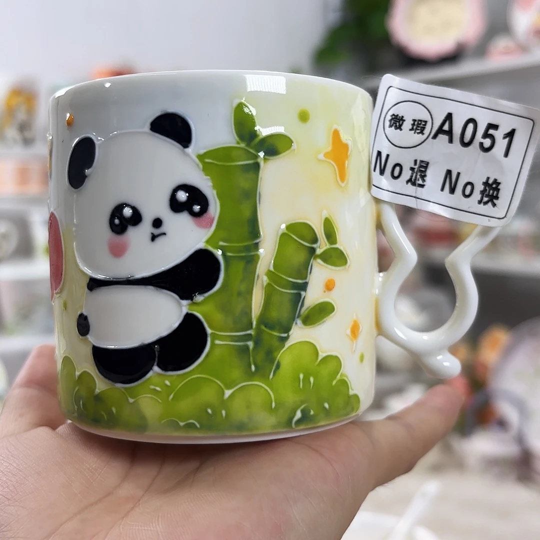 瑕疵手绘高温釉下彩陶瓷