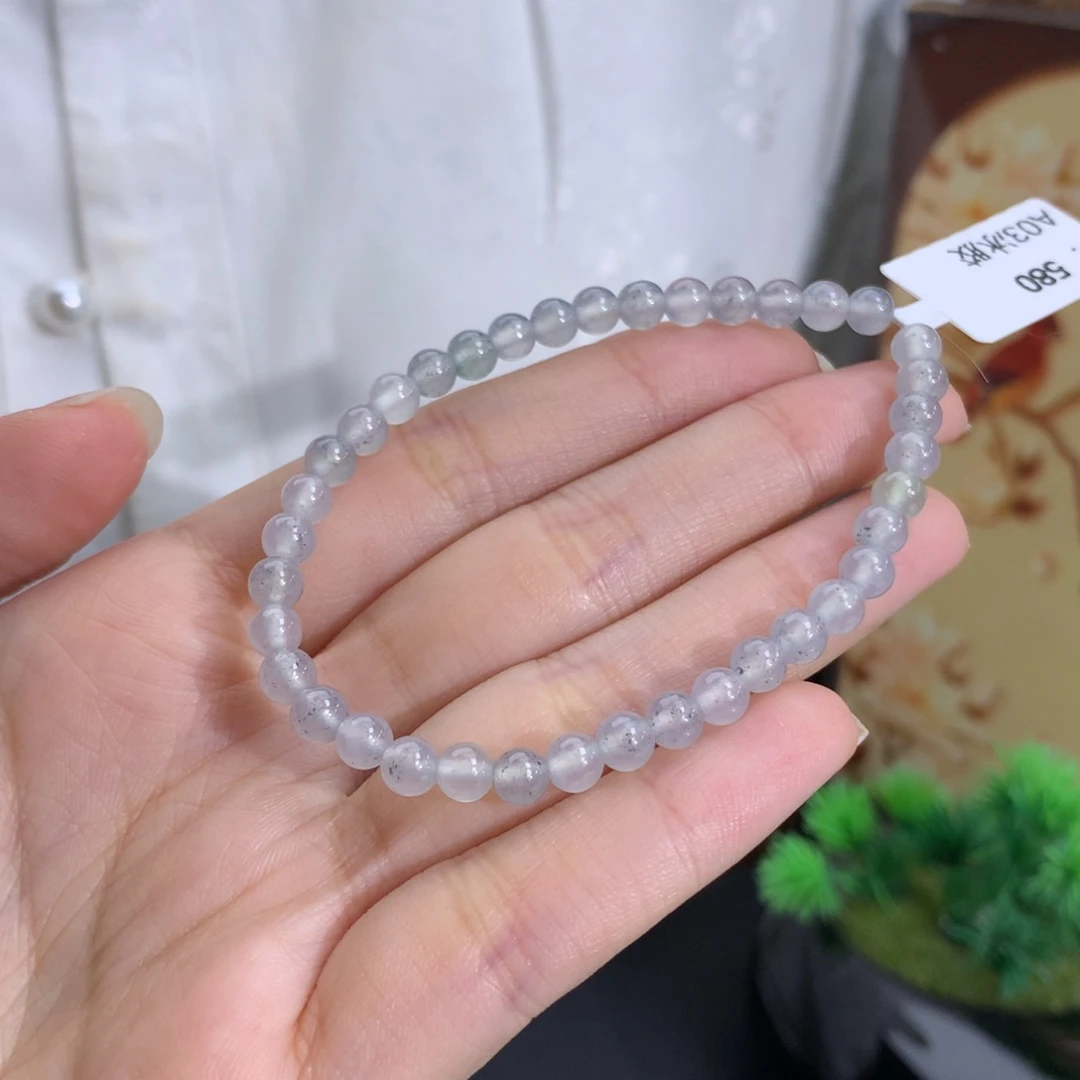 鲜****未镶嵌手串翡翠卡4.9冰胶乌鸡