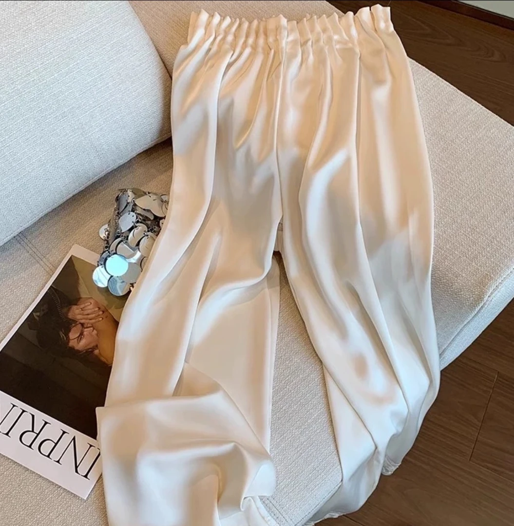 夏季新款国风蕾丝花边刺绣9分裤