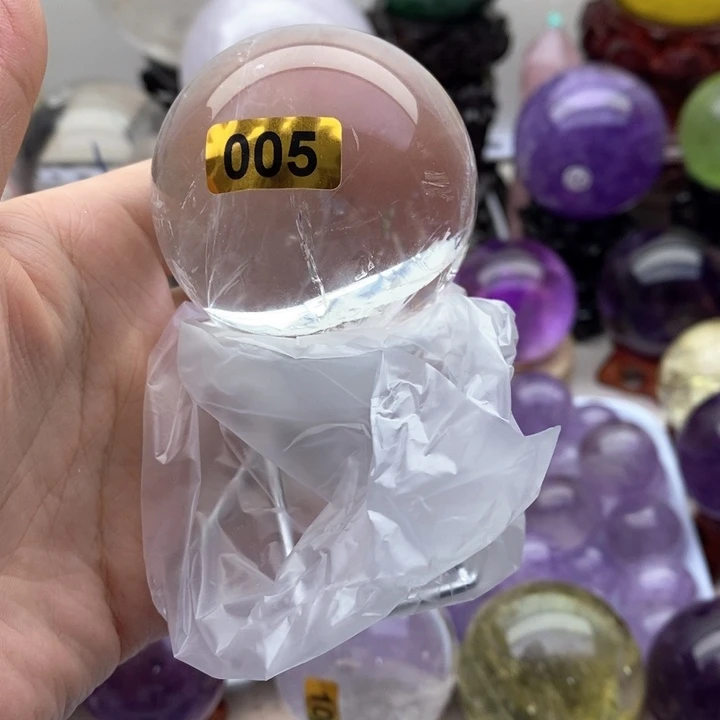 水晶珠宝半成品未镶嵌球*2