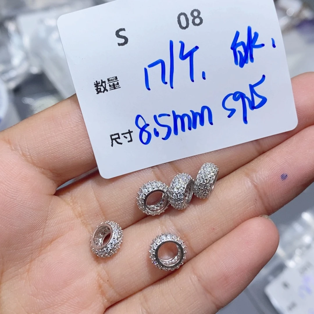 银S925镶嵌颈饰绿水晶S08