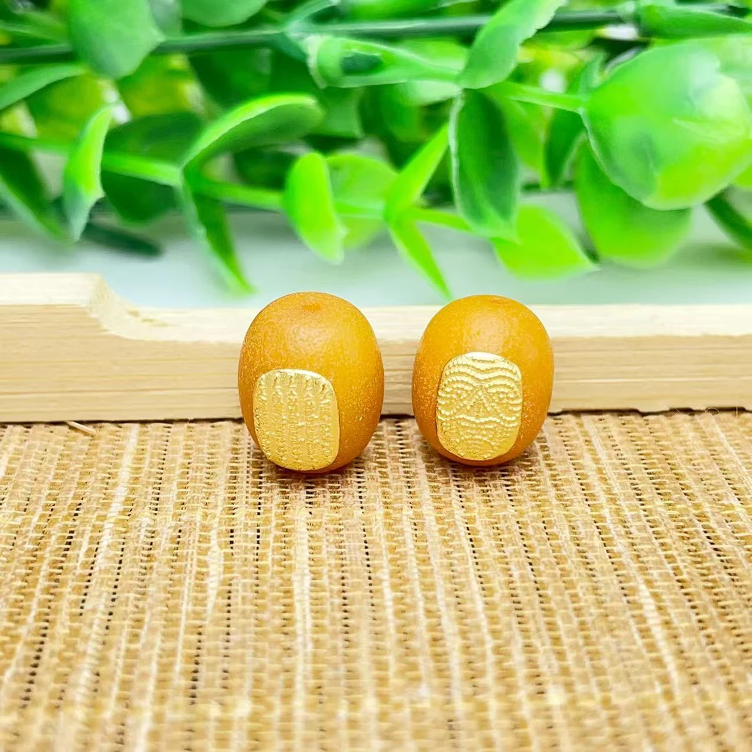 【萌宝饰品】B1蜜蜡枣珠带五条经扎基拉姆通孔10*13mmDIY多样性发一