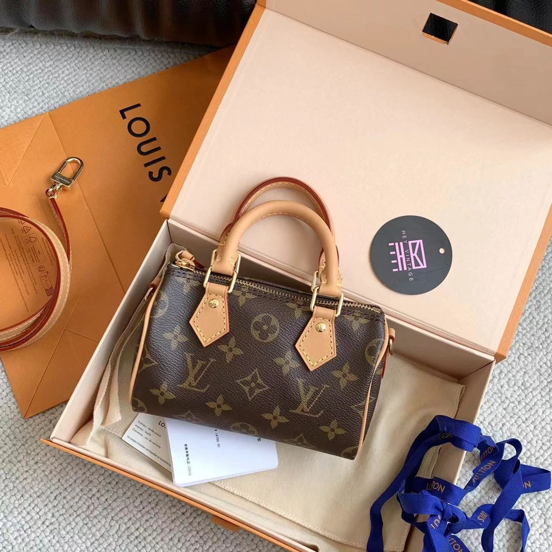 未使用 LouisVuitton/路易威登 24期老花speedy nano包 13937439