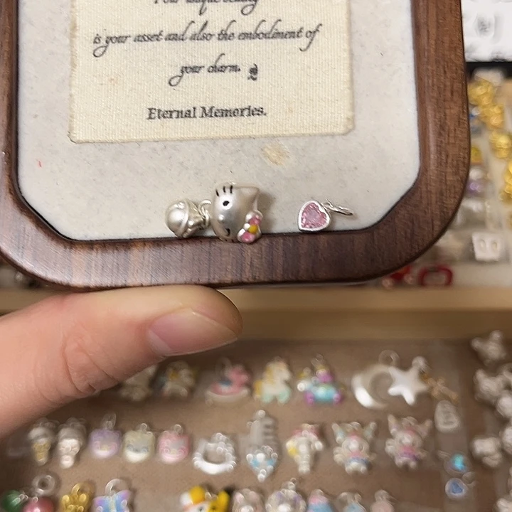 足银布艺银饰x2个