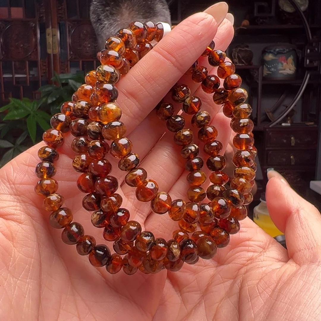 未镶嵌琥珀裸石抚顺琥珀10710七多样性发其一