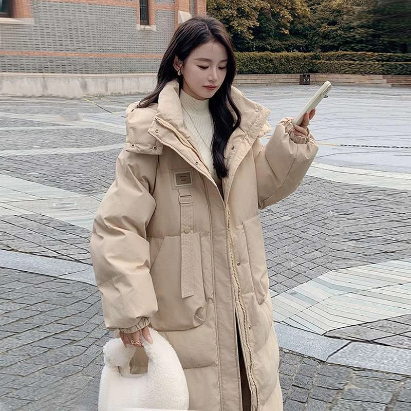 羽绒棉服女冬季2025新款今年流行爆款棉衣中长款加厚过膝棉袄外套