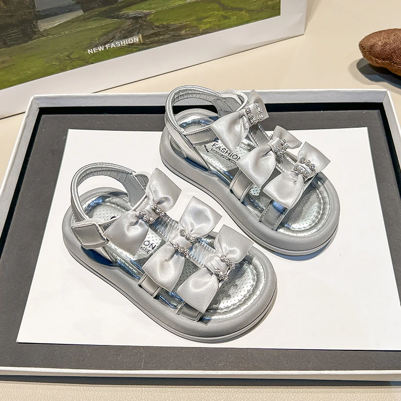 【仙女风】女童公主鞋小女孩凉鞋2025夏季款女宝宝鞋子软底沙滩鞋