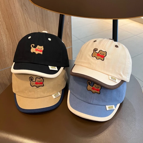 【有趣日常】宝宝帽子春秋薄款超萌男女童短檐鸭舌帽外出防晒棒球帽