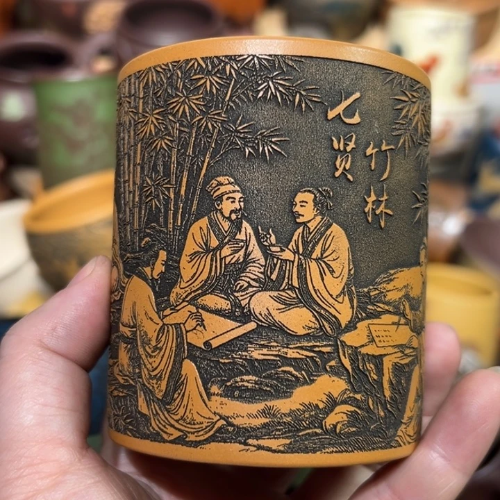 紫砂茶杯宜兴紫砂主人杯