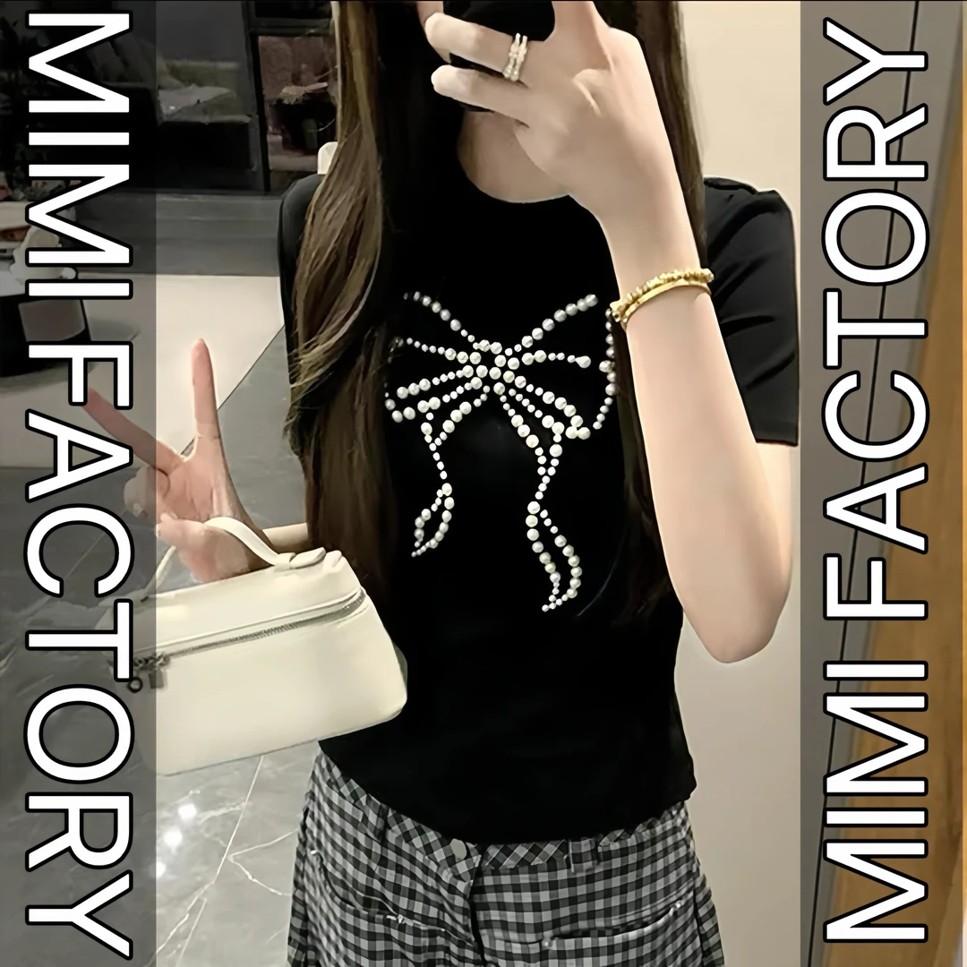 十三婷婷 2025夏季新款T恤打底衫显瘦旅游打卡拍照好看气质短袖TT