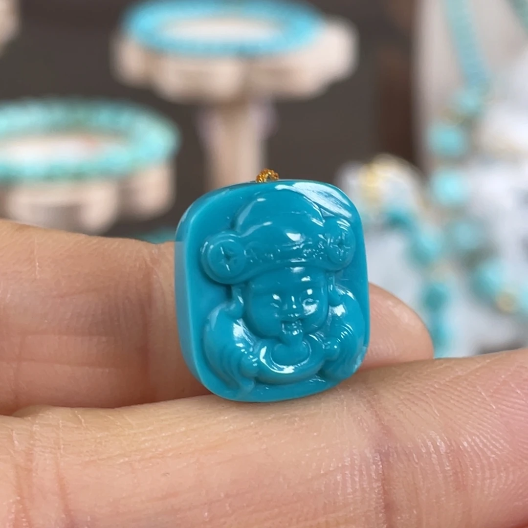 绿松石未镶嵌套链财富一生