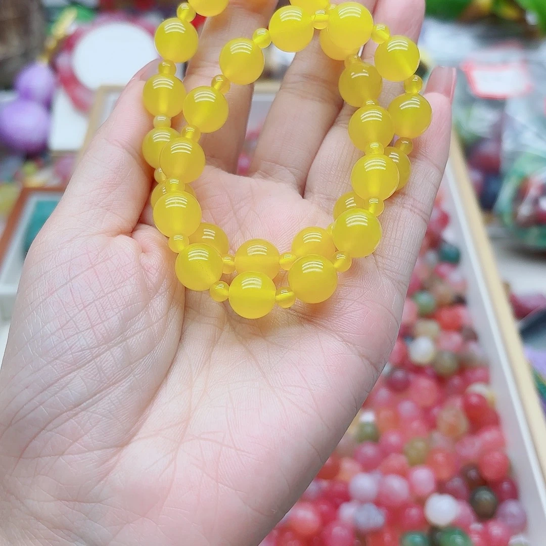 玛瑙/玉髓未镶嵌手链盐源1