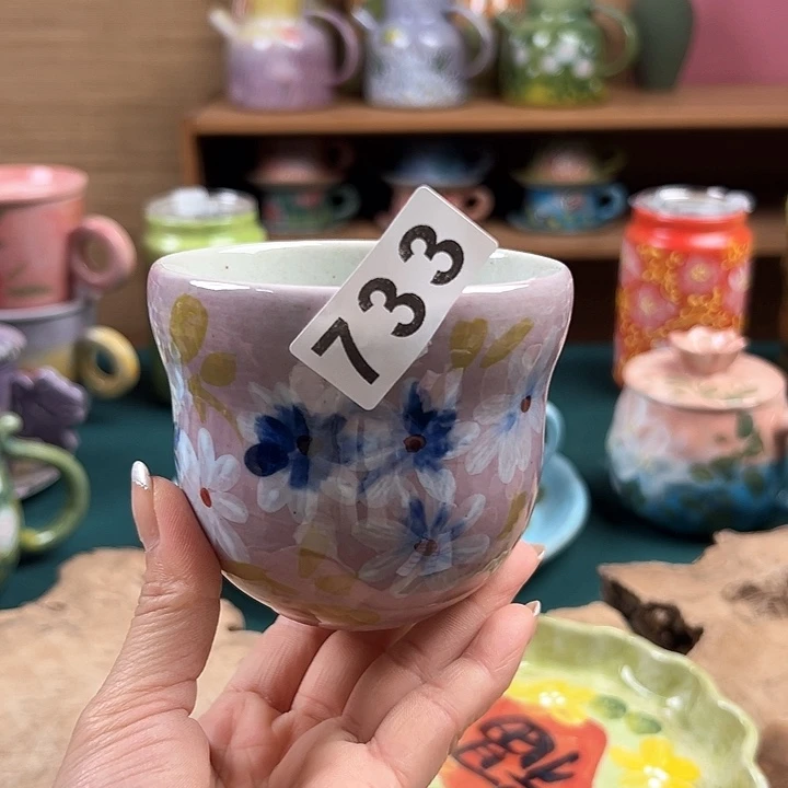 杯景德镇陶瓷手绘作品733