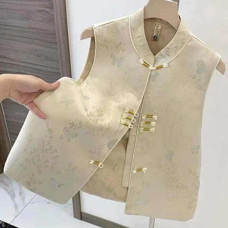 【金蝶梦竹】子母依新中式马甲25107NPF355