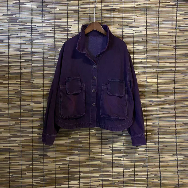 2025春季新款时尚宽松休闲显瘦牛仔外套女短款百搭水洗上衣