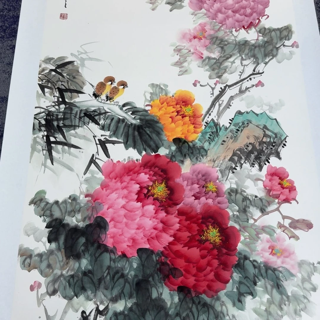 国画国画作品山水花鸟