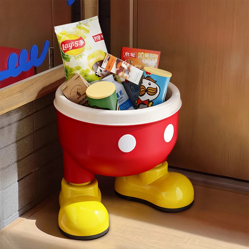 Disney/迪士尼可爱卡通收纳客厅桌面整理零食杂物收纳筐多肉盆栽