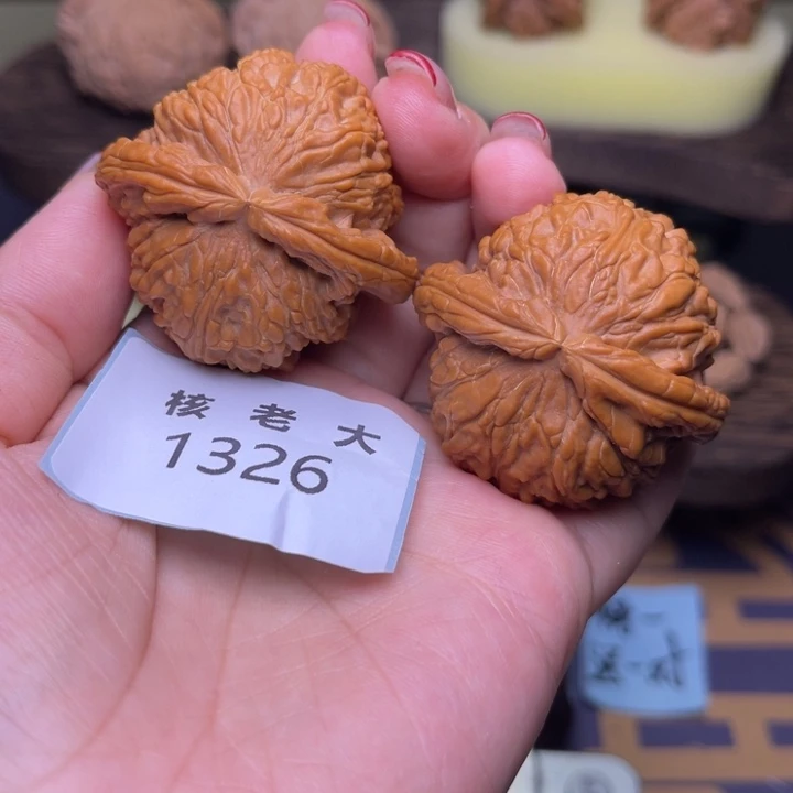 把件文玩核桃白狮子43.1326