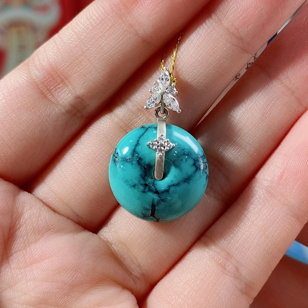 绿松石银S925镶嵌珠宝奇石