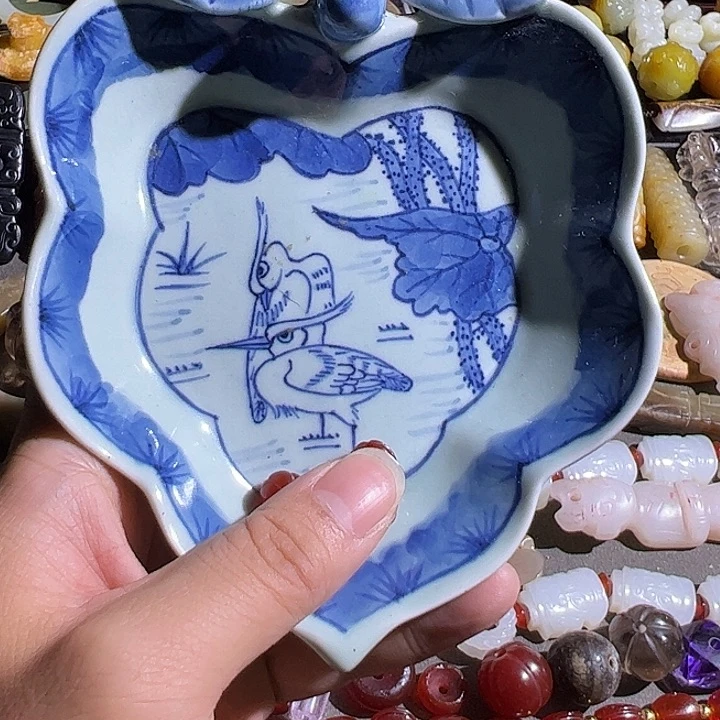 瓷，瓷盘，纯手工制作缘****金