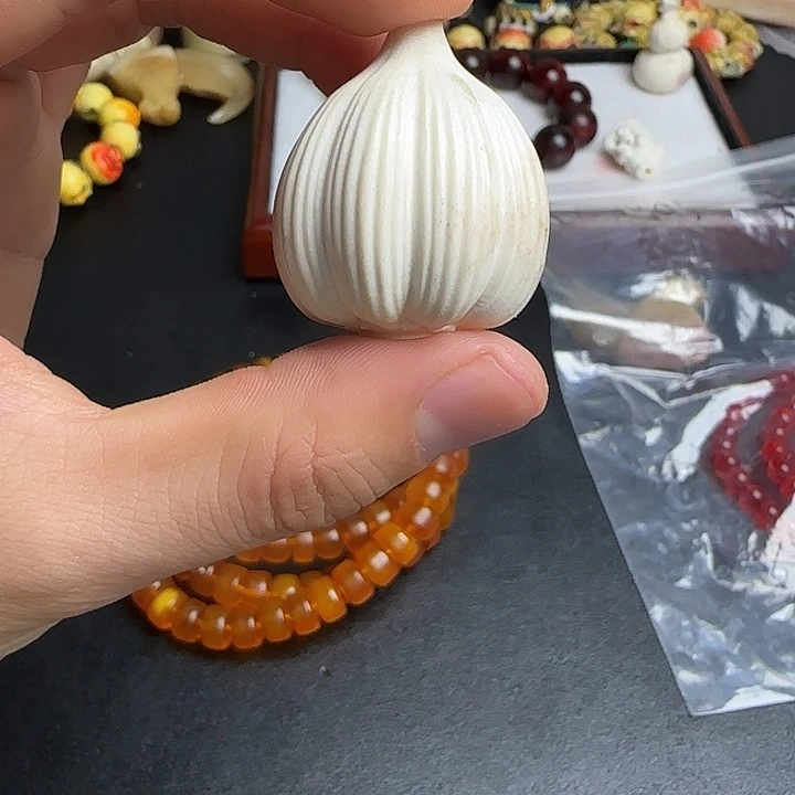 养殖鹿角雕刻 大蒜一头微瑕