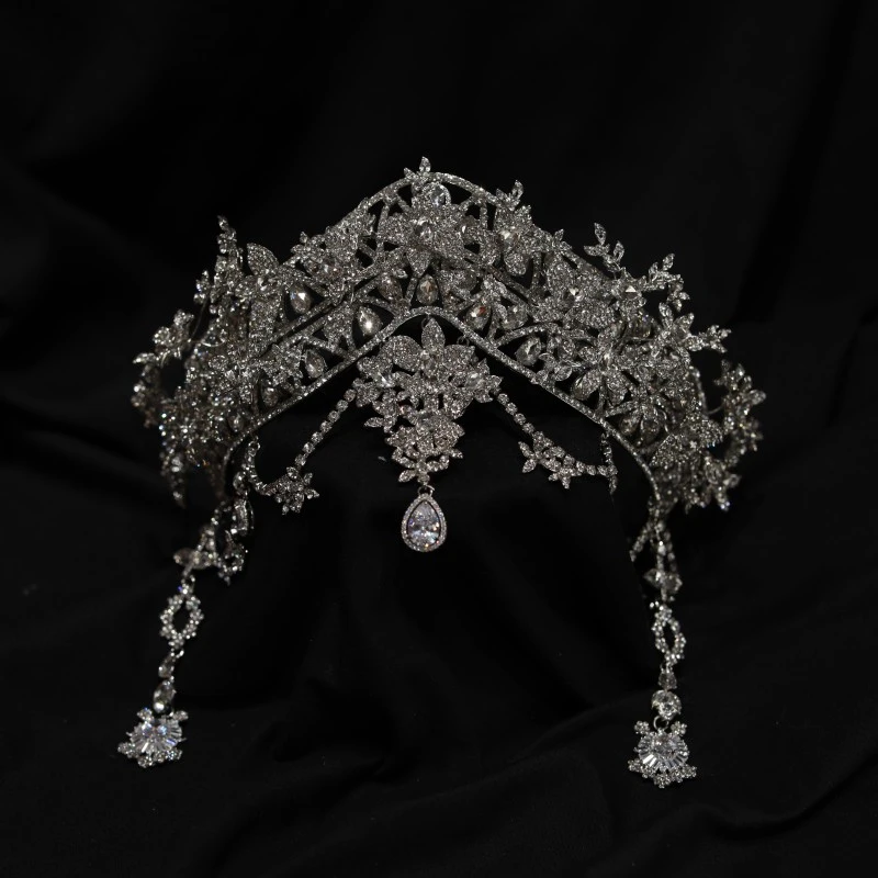 合金婚庆饰品 17567韩式皇冠带额饰气质款